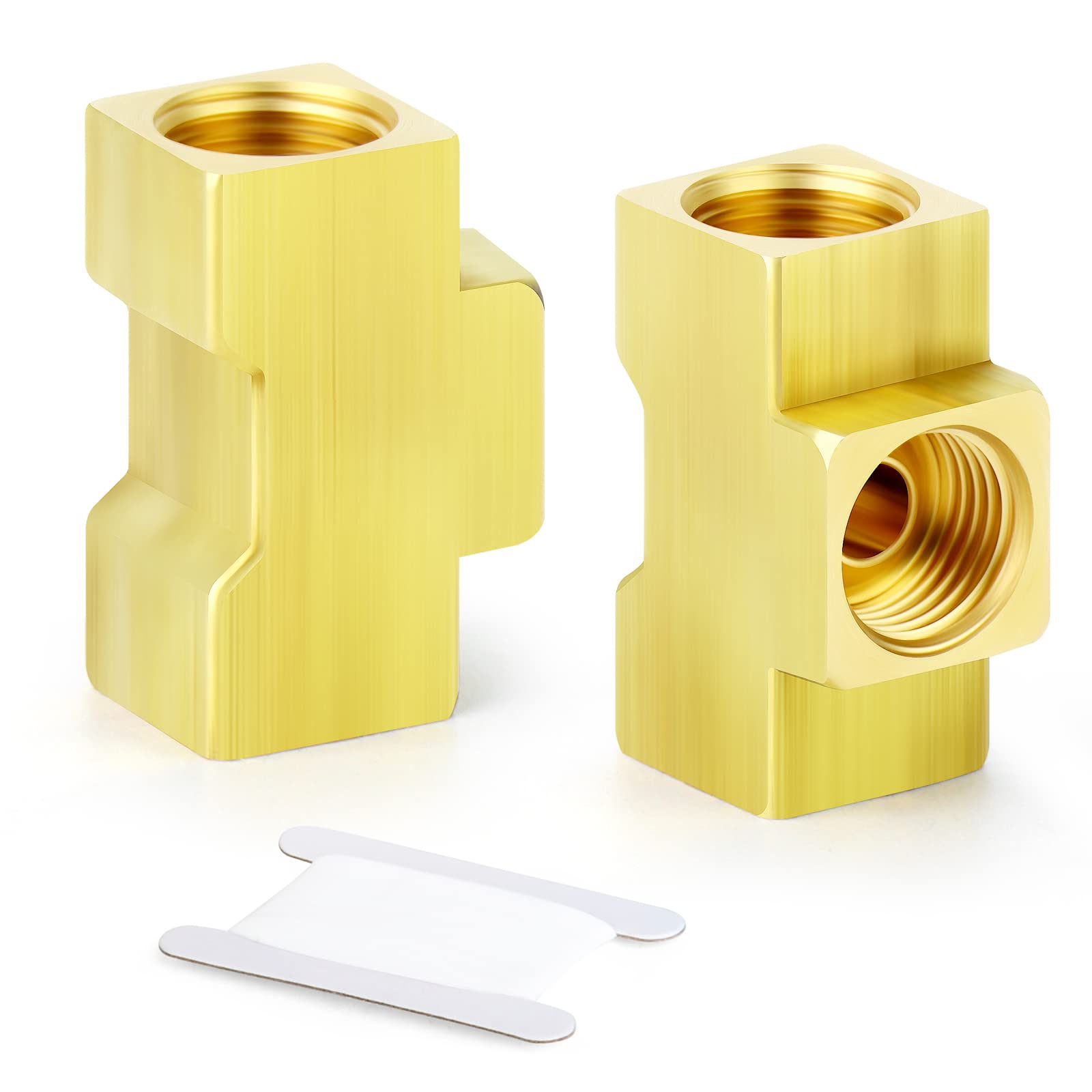 brunt ガスホース　タンカラー Amazon.com: GASHER 2PCS Brass Brake Line Tee Fittings 7/16